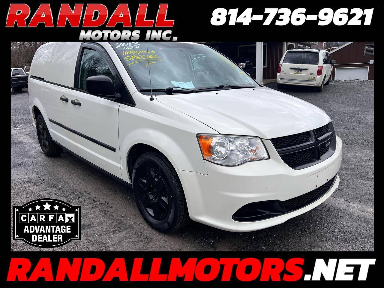 2013 Ram Cargo Van Tradesman — Cargo Van — 122,869 mi — Portage, PA