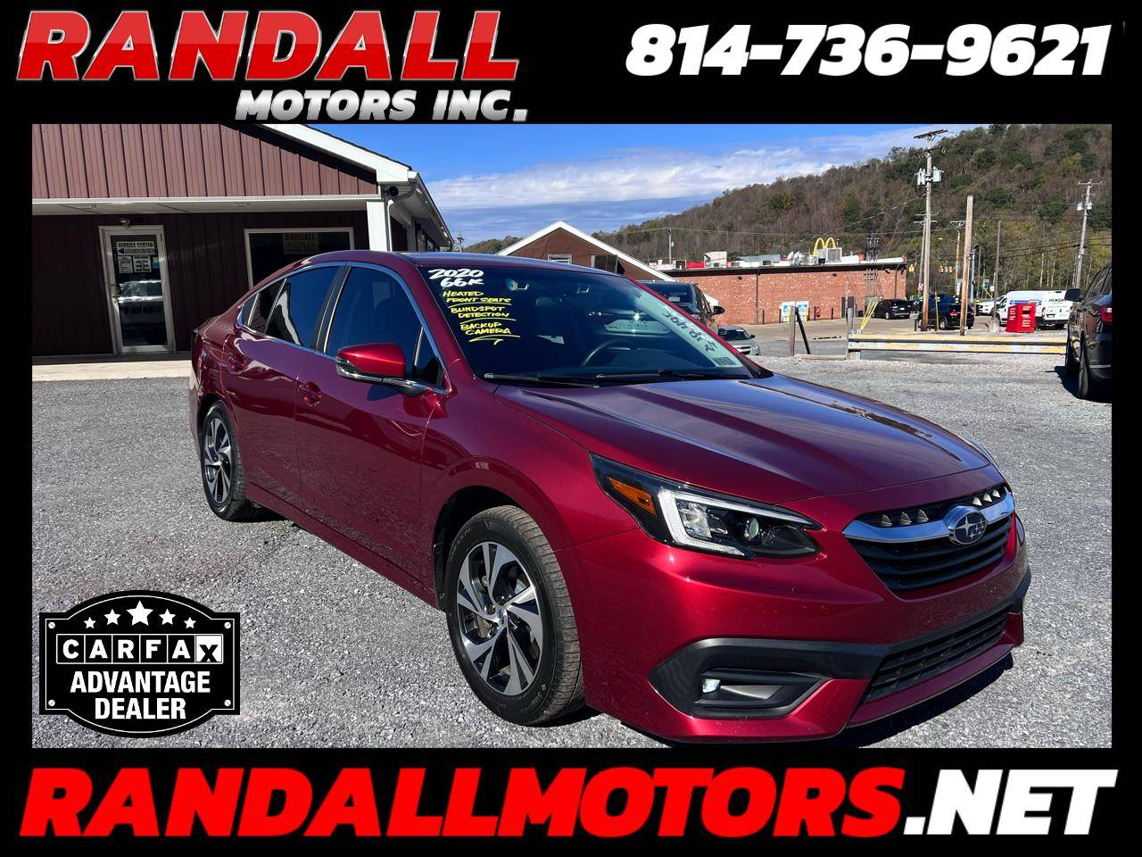 2020 Subaru Legacy 2.5i Premium — Sedan — 66,561 mi — Portage, PA