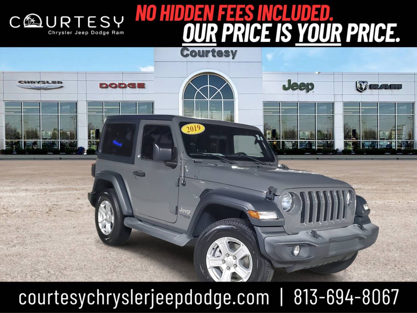 2019 Jeep Wrangler Sport S — SUV — 77,167 mi — Tampa, FL