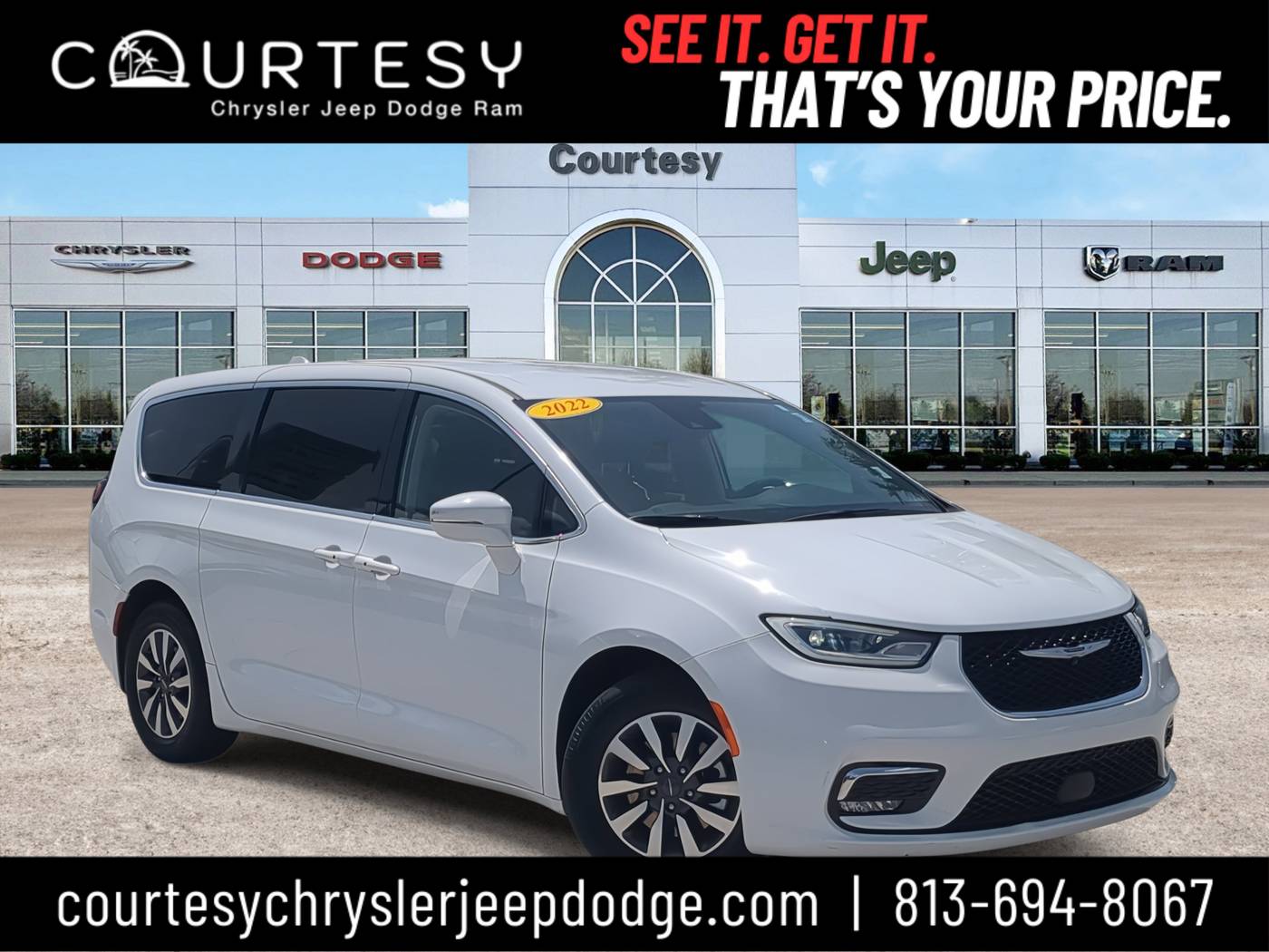 2022 Chrysler Pacifica Hybrid Touring L — Minivan — 39,632 mi — Tampa, FL