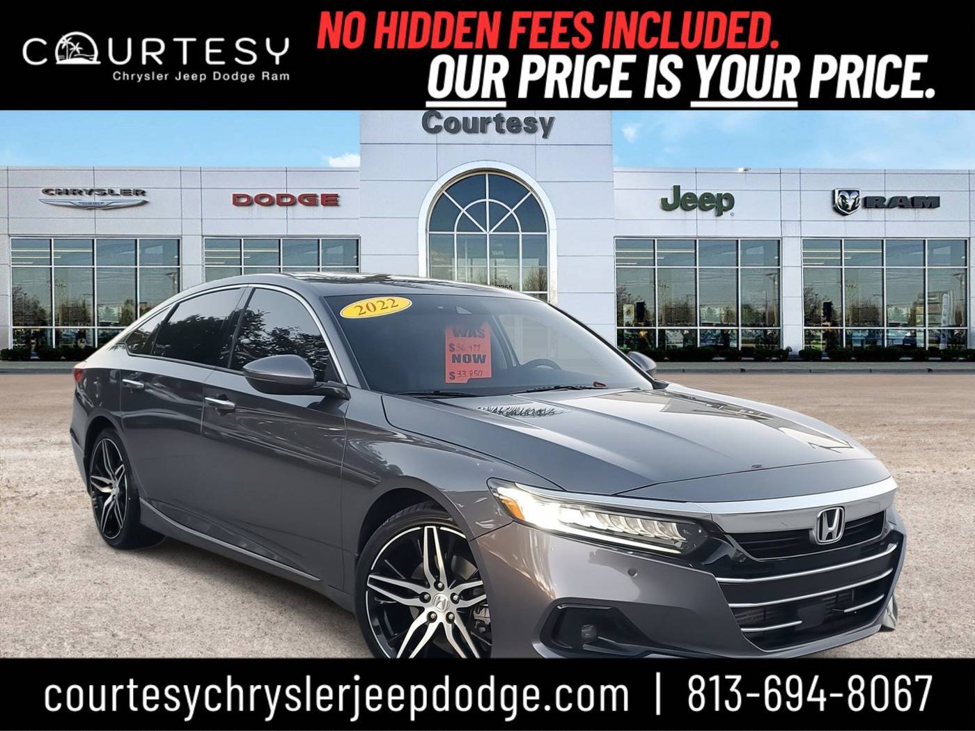 2022 Honda Accord Touring — Sedan — 51,679 mi — Tampa, FL