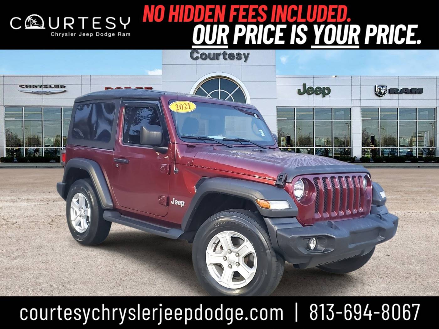 2021 Jeep Wrangler Sport S — SUV — 45,331 mi — Tampa, FL
