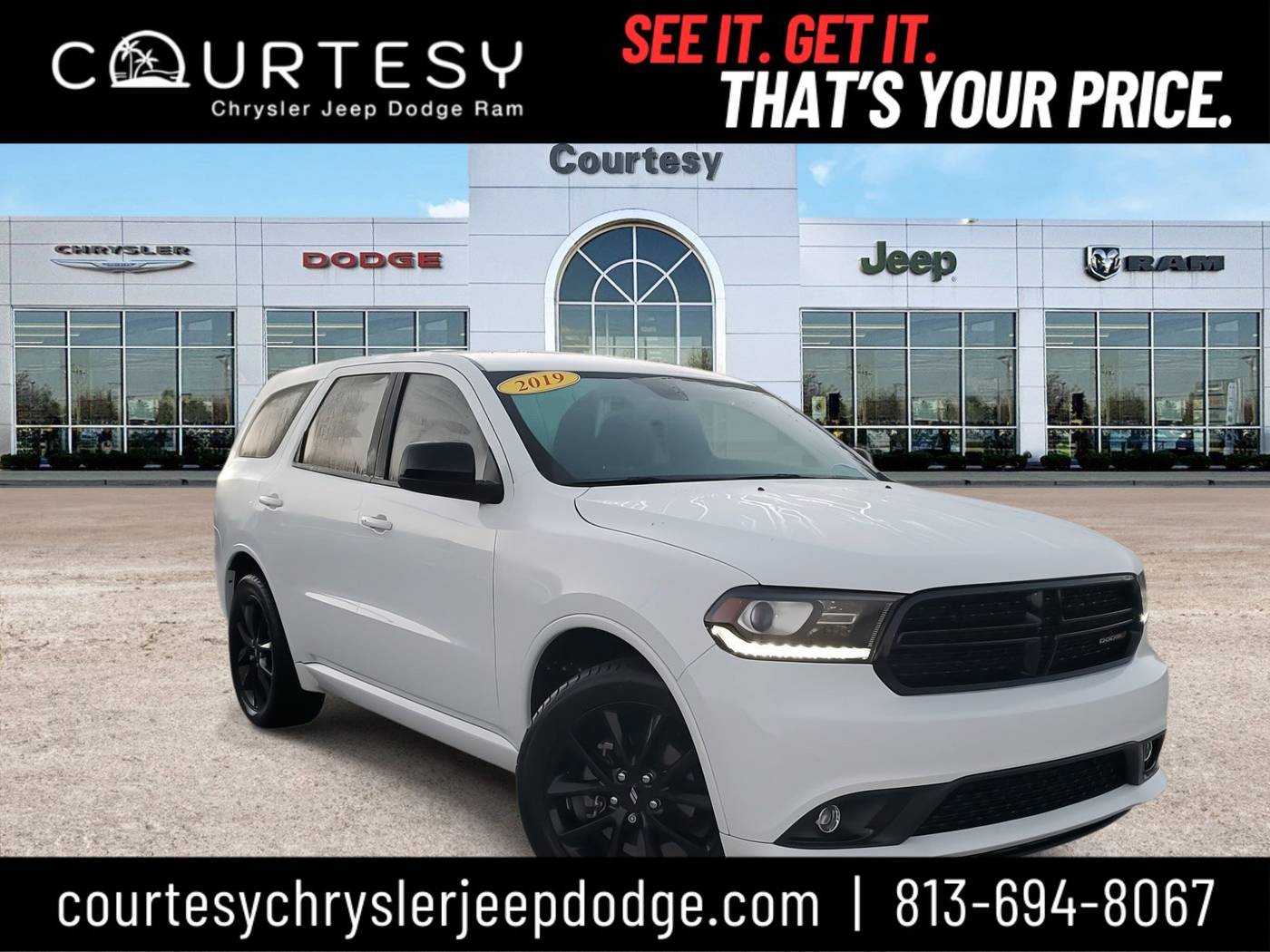 2019 Dodge Durango SXT Plus — SUV — 58,232 mi — Tampa, FL