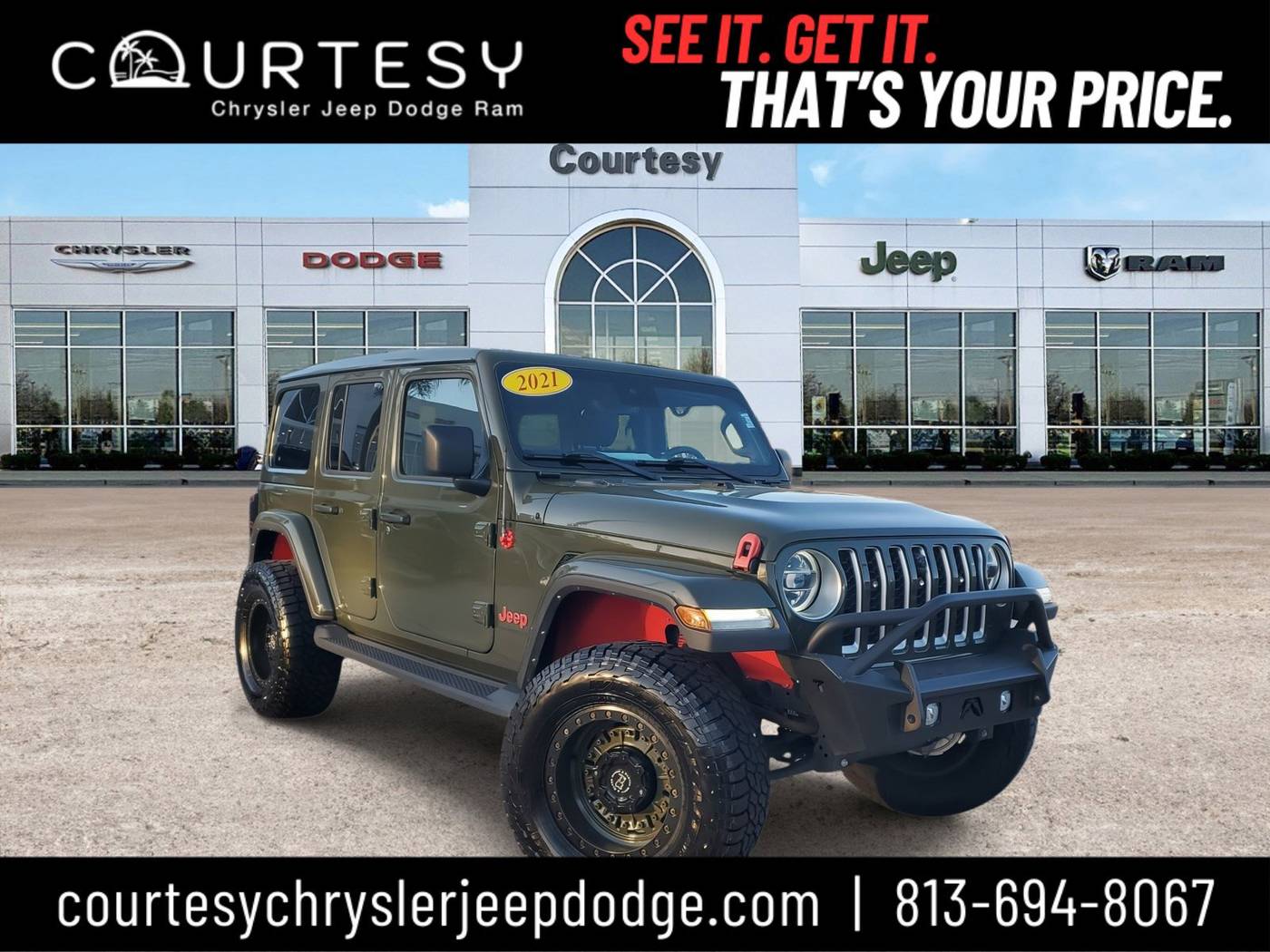 2021 Jeep Wrangler Sahara — SUV — 40,543 mi — Tampa, FL