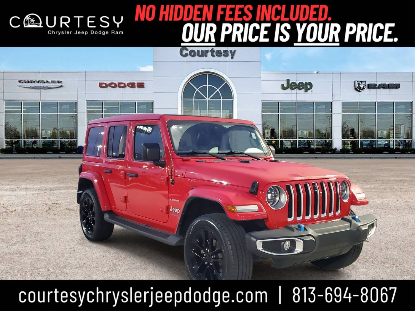 2023 Jeep Wrangler Sahara 4xe — SUV — 53,460 mi — Tampa, FL