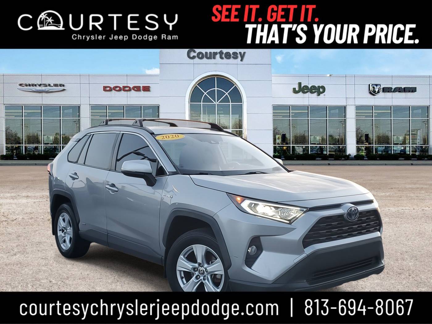 2020 Toyota RAV4 Hybrid XLE — SUV — 77,029 mi — Tampa, FL