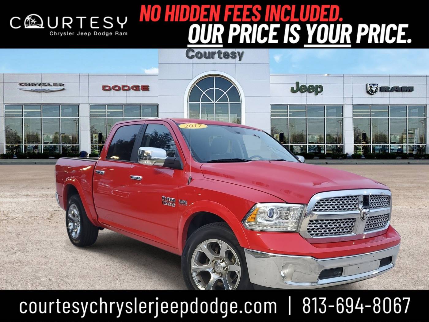 2017 Ram 1500 Laramie — Pickup Truck — 87,808 mi — Tampa, FL