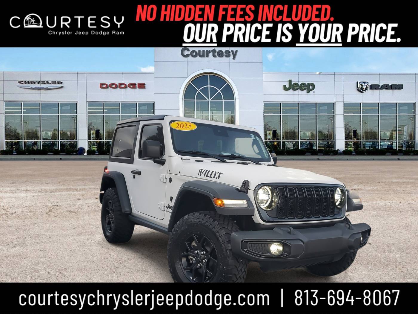 2025 Jeep Wrangler Willys — SUV — 2,885 mi — Tampa, FL