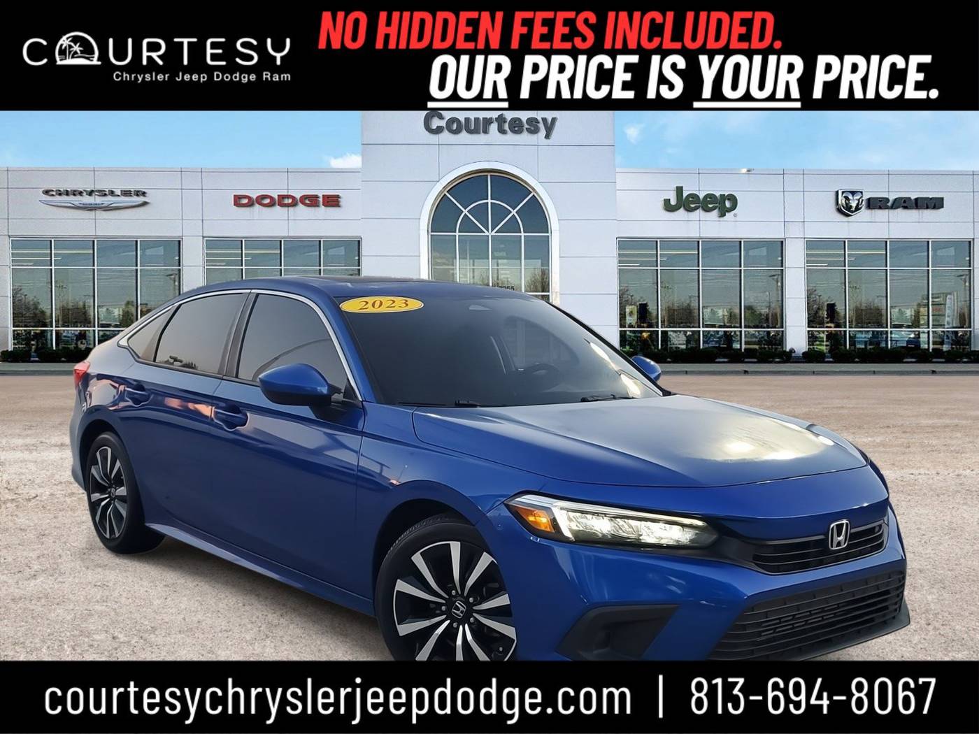 2023 Honda Civic EX — Sedan — 28,198 mi — Tampa, FL