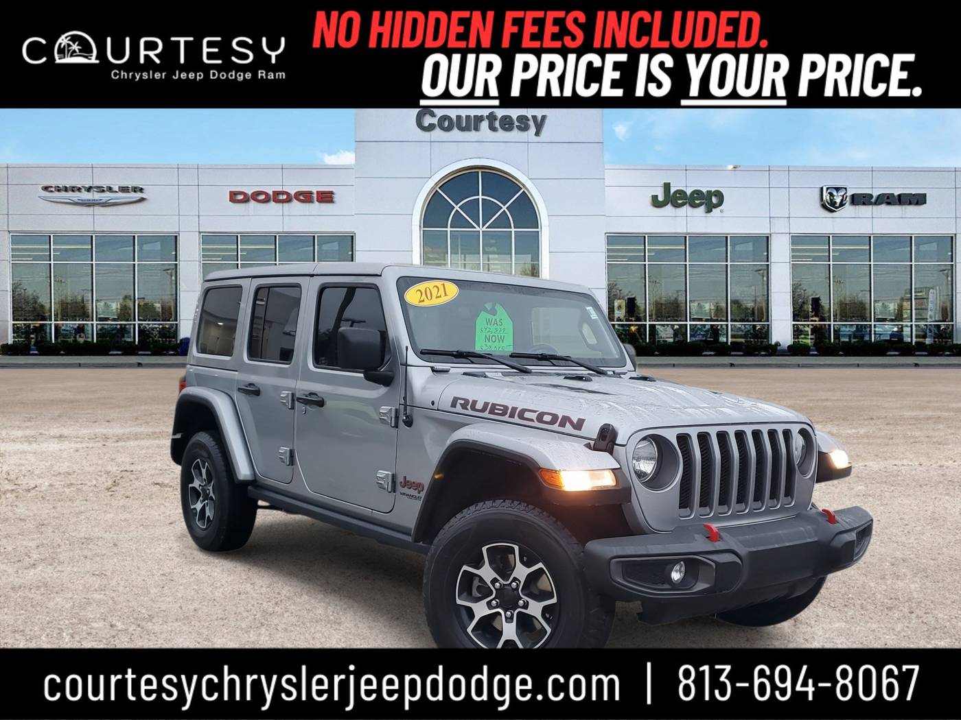 2021 Jeep Wrangler Rubicon — SUV — 48,223 mi — Tampa, FL