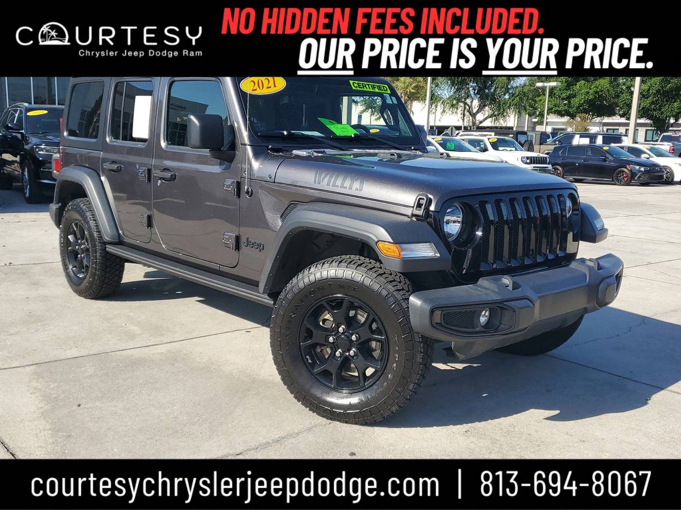 2021 Jeep Wrangler Willys Sport — SUV — 45,519 mi — Tampa, FL