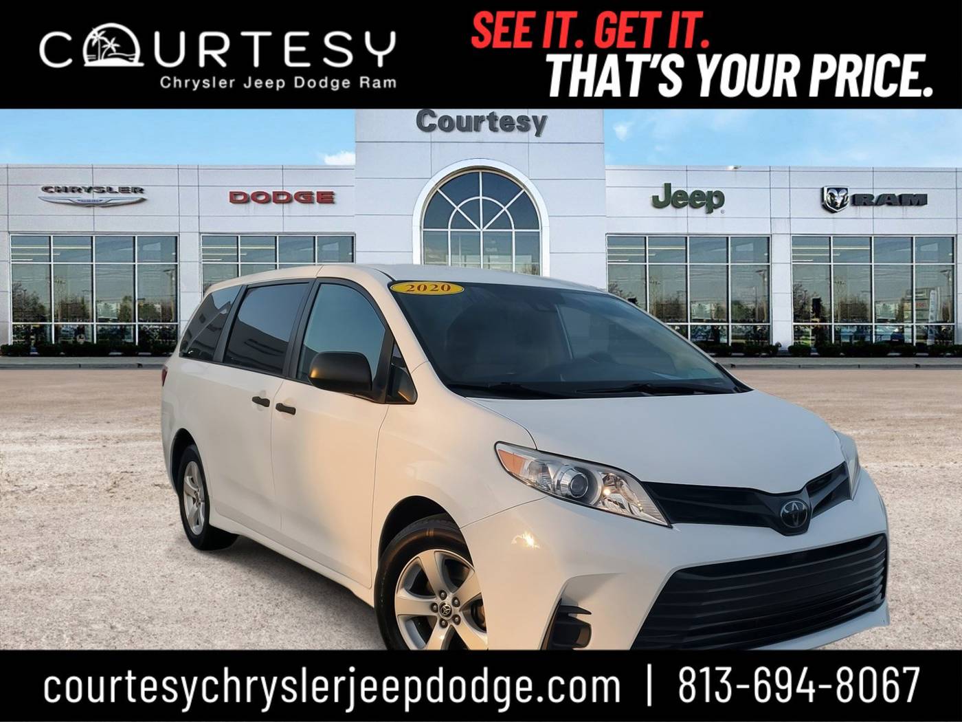 2020 Toyota Sienna L — Minivan — 41,416 mi — Tampa, FL