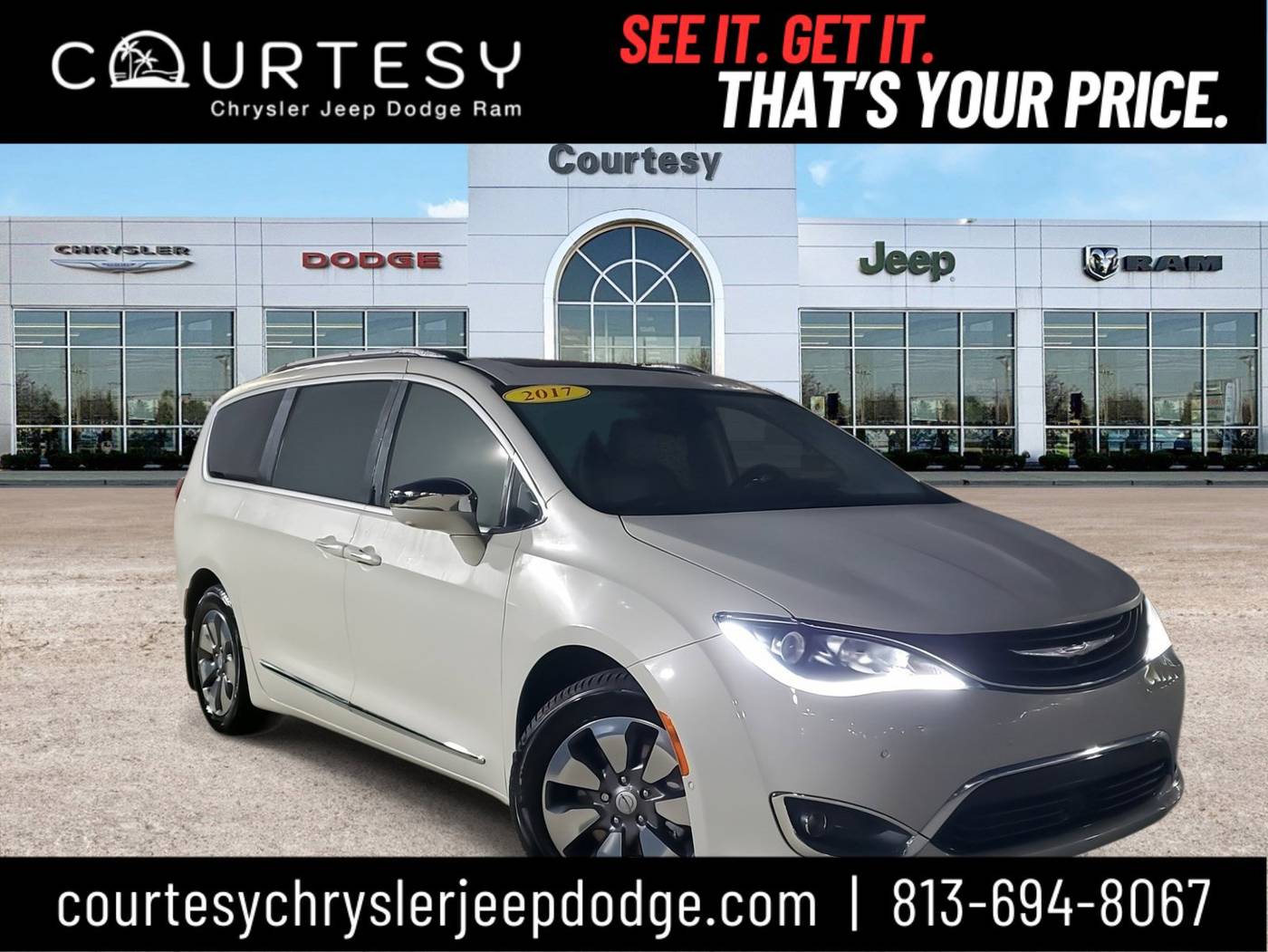 2017 Chrysler Pacifica Hybrid Platinum — Minivan — 101,500 mi — Tampa, FL