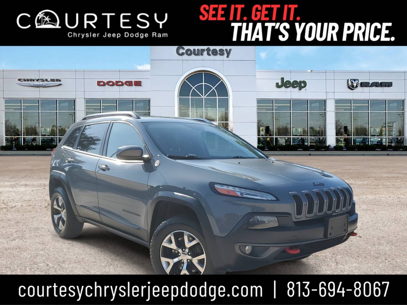 2015 Jeep Cherokee Trailhawk — SUV — 82,492 mi — Tampa, FL