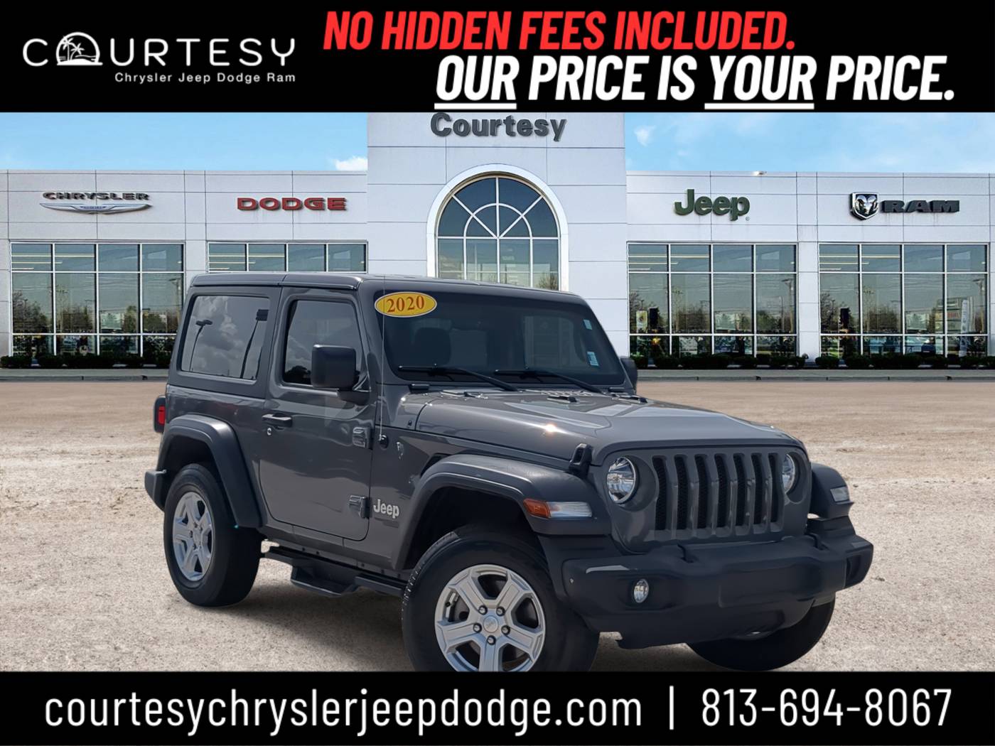 2020 Jeep Wrangler Sport S — SUV — 83,928 mi — Tampa, FL