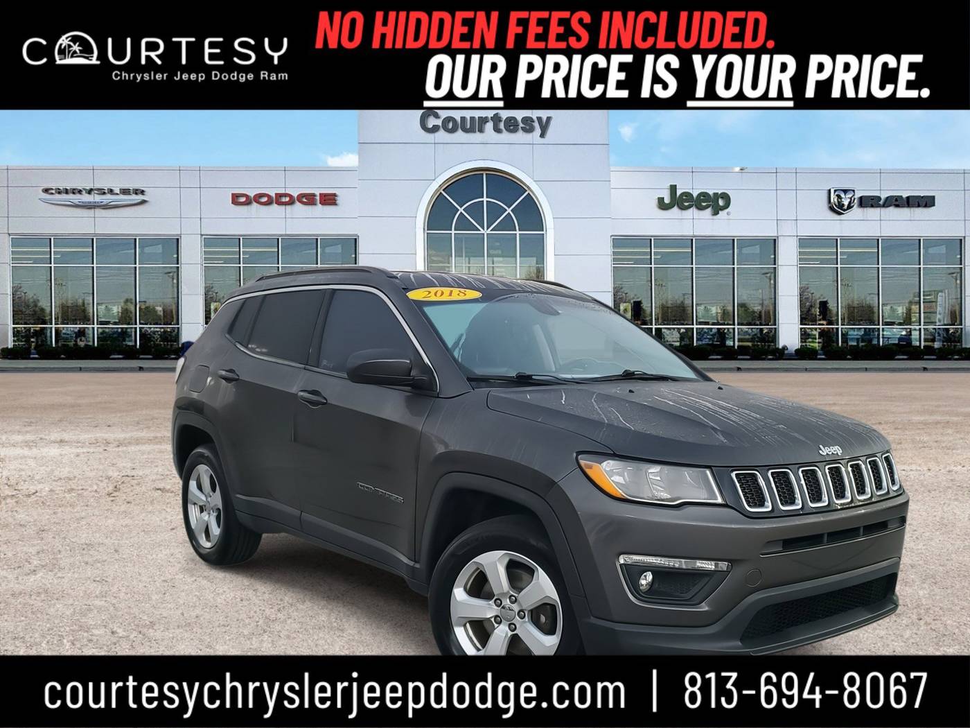 2018 Jeep Compass Latitude — SUV — 65,450 mi — Tampa, FL