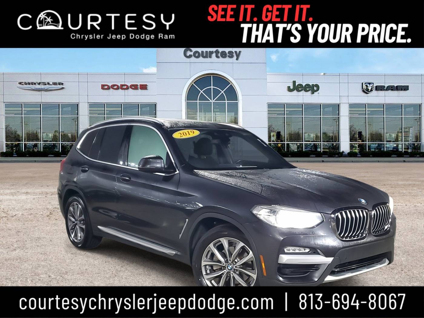 2019 BMW X3 30i — SUV — 84,371 mi — Tampa, FL