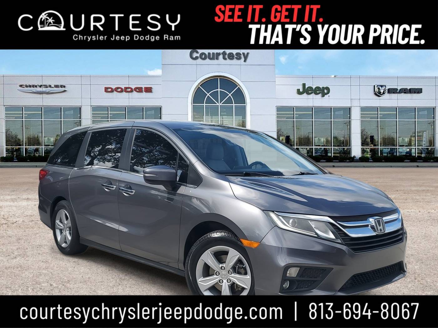 2019 Honda Odyssey EX-L — Minivan — 71,908 mi — Tampa, FL