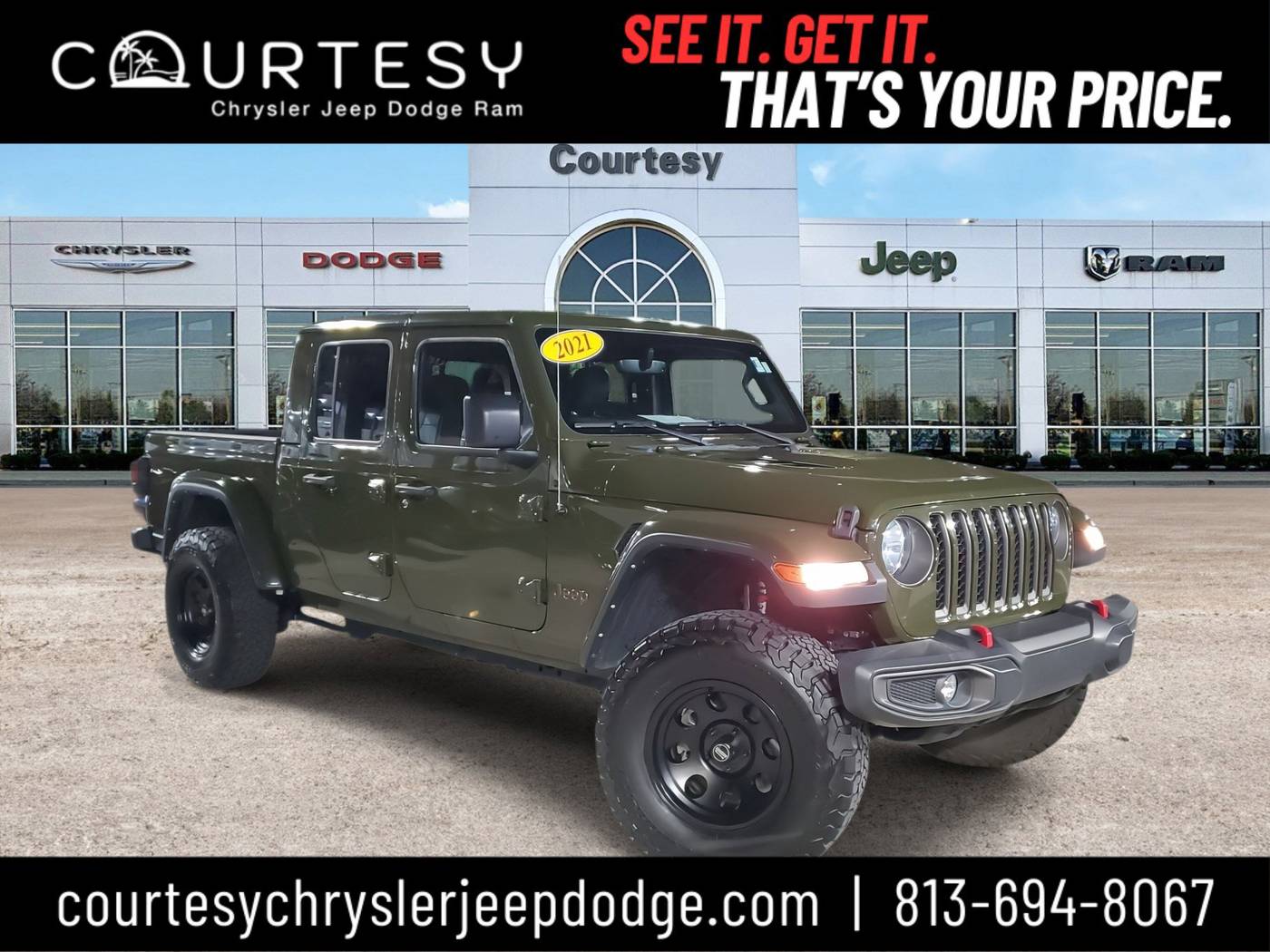 2021 Jeep Gladiator Rubicon — Pickup Truck — 55,084 mi — Tampa, FL