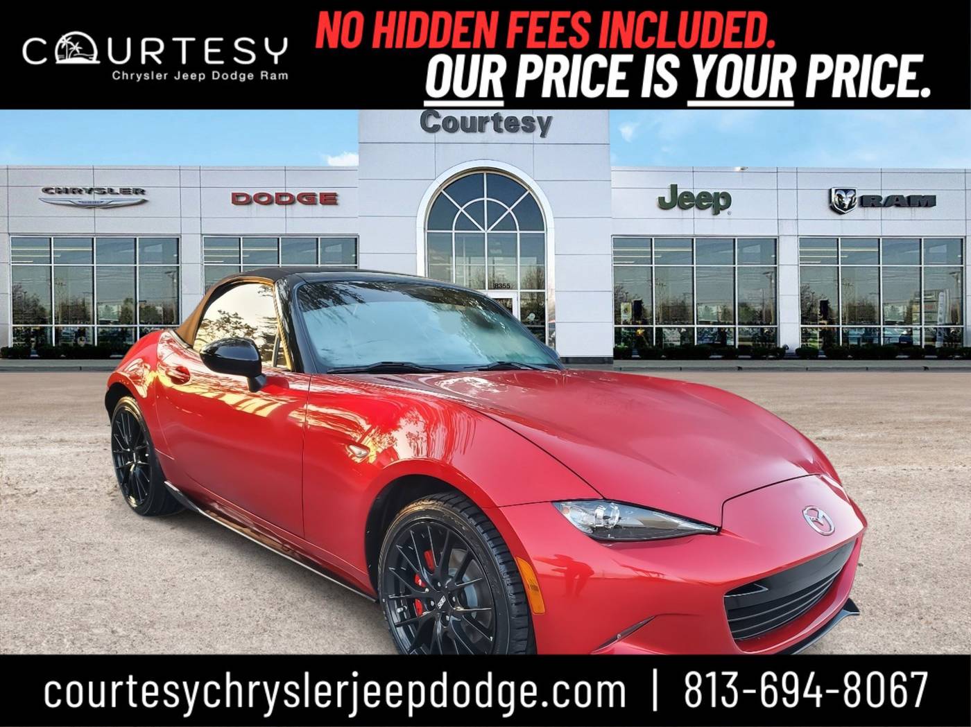 2016 Mazda MX-5 Miata Club — Convertible — 44,563 mi — Tampa, FL
