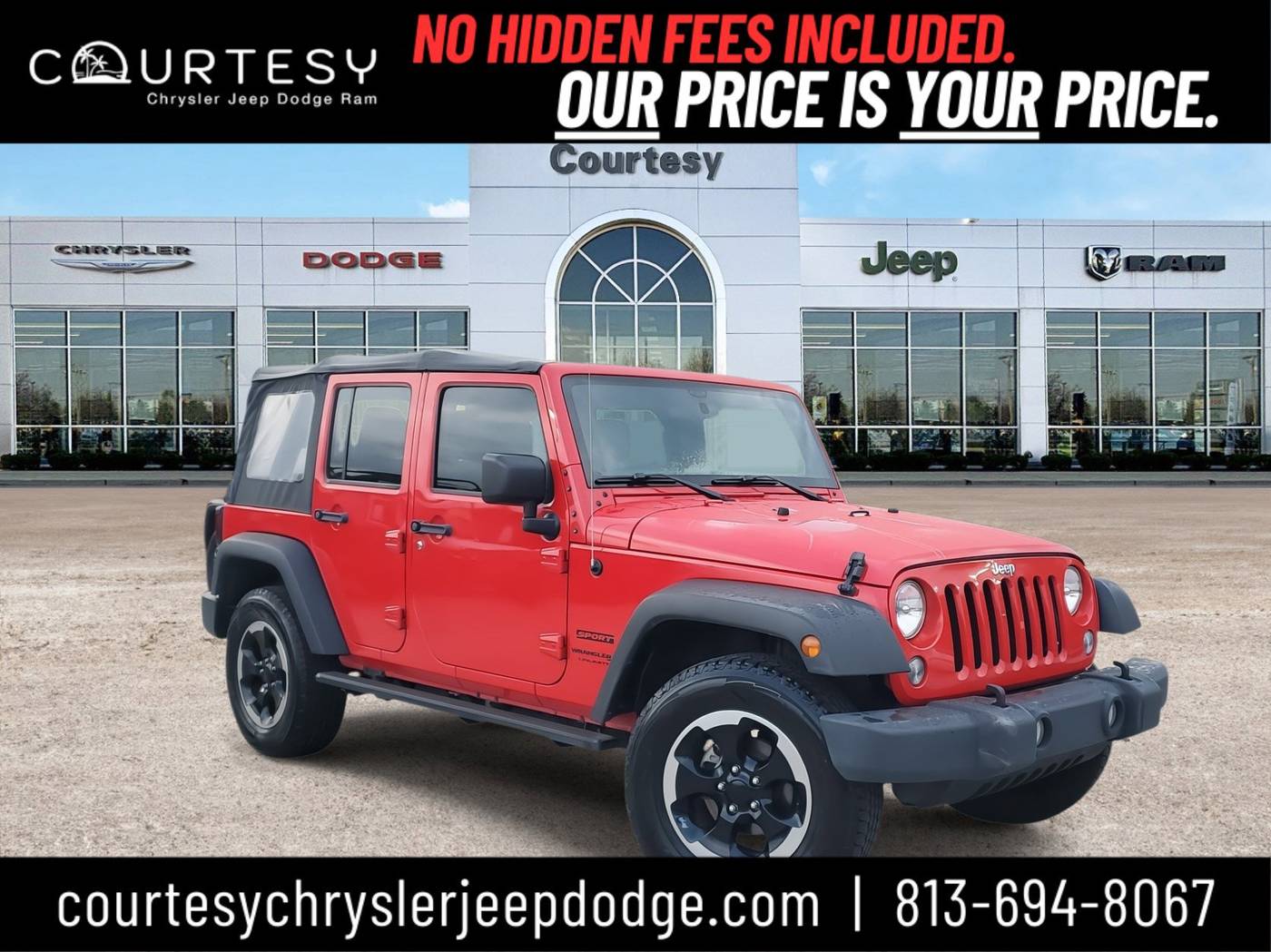 2018 Jeep Wrangler Sport — SUV — 75,918 mi — Tampa, FL