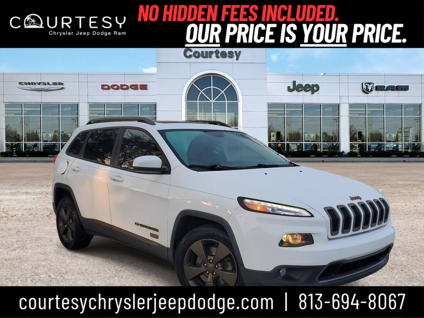 2016 Jeep Cherokee 75th Anniversary — SUV — 72,448 mi — Tampa, FL