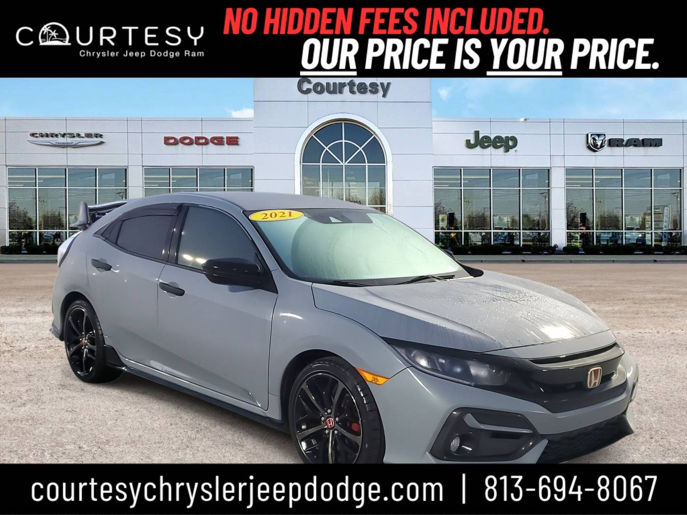 2021 Honda Civic Sport — Hatchback — 62,122 mi — Tampa, FL