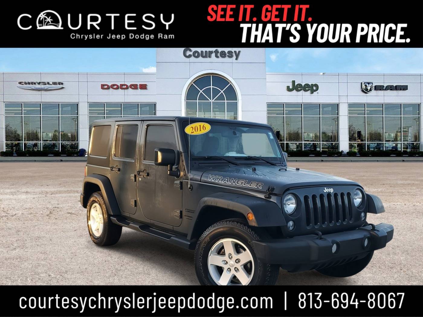 2016 Jeep Wrangler Sport — SUV — 59,159 mi — Tampa, FL