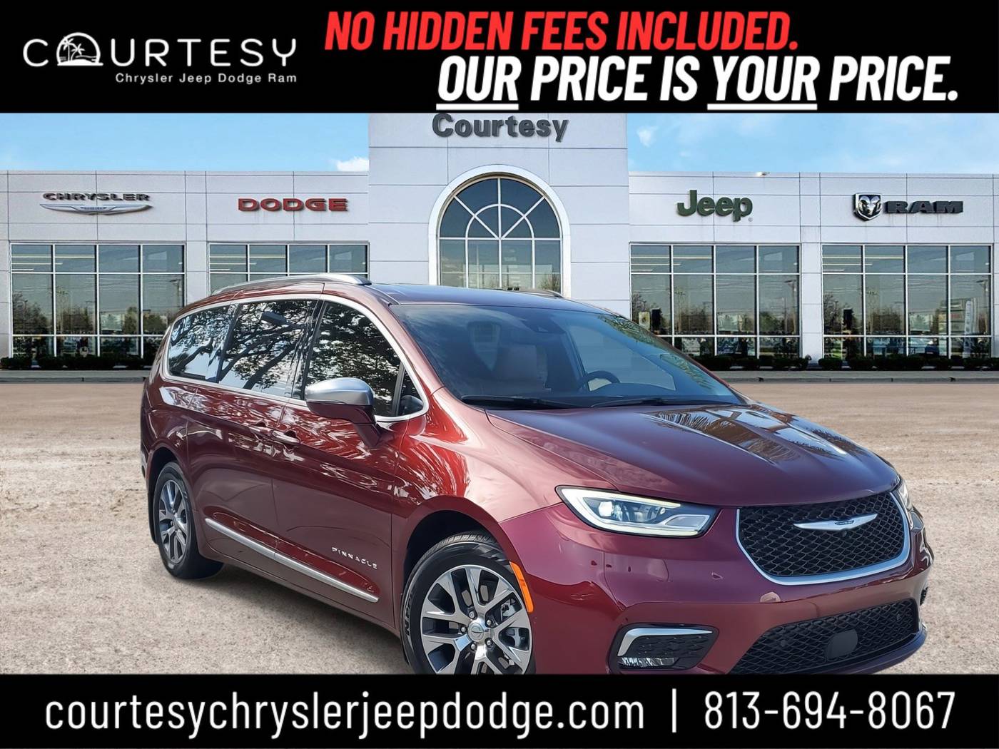 2022 Chrysler Pacifica Hybrid Pinnacle — Minivan — 12,814 mi — Tampa, FL