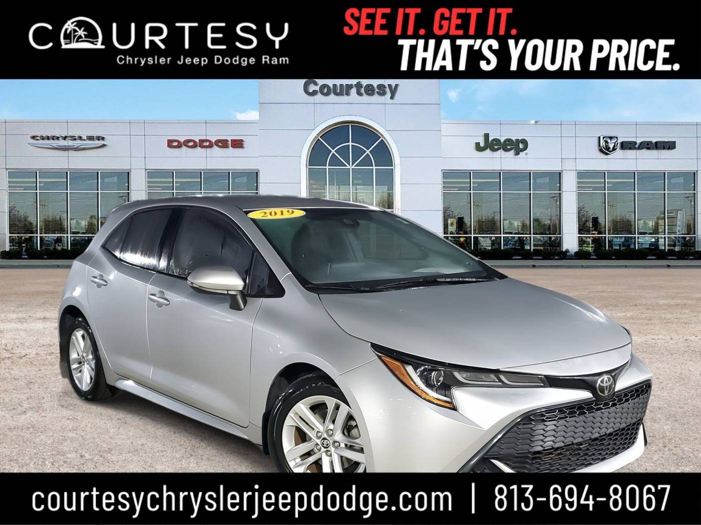 2019 Toyota Corolla Hatchback SE — Hatchback — 44,243 mi — Tampa, FL