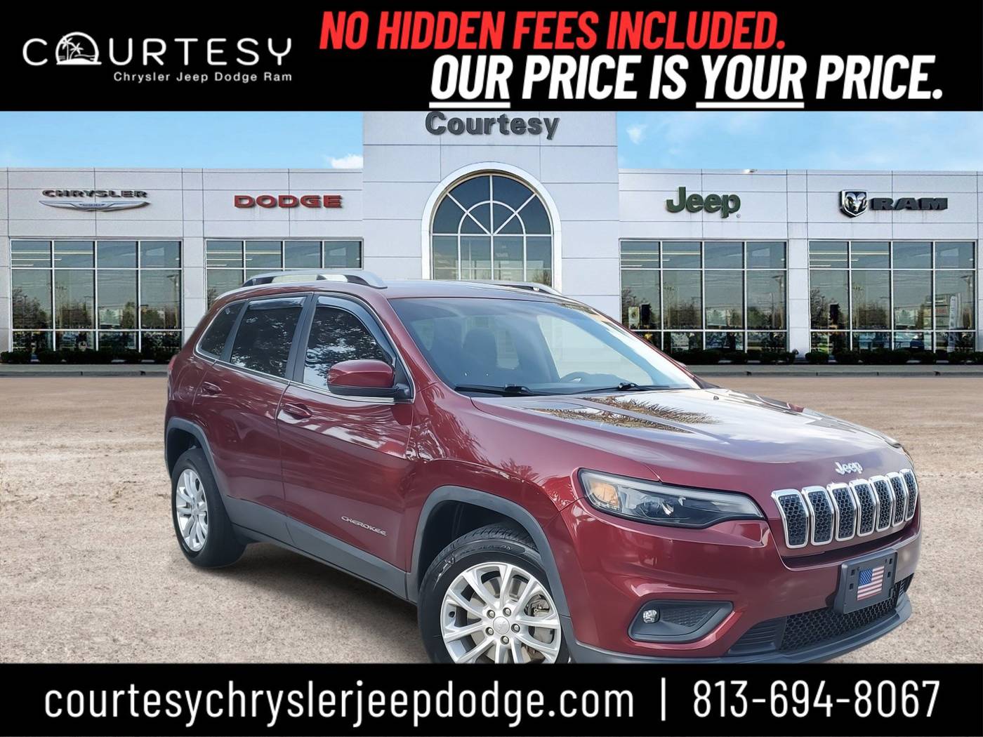 2019 Jeep Cherokee Latitude — SUV — 47,451 mi — Tampa, FL