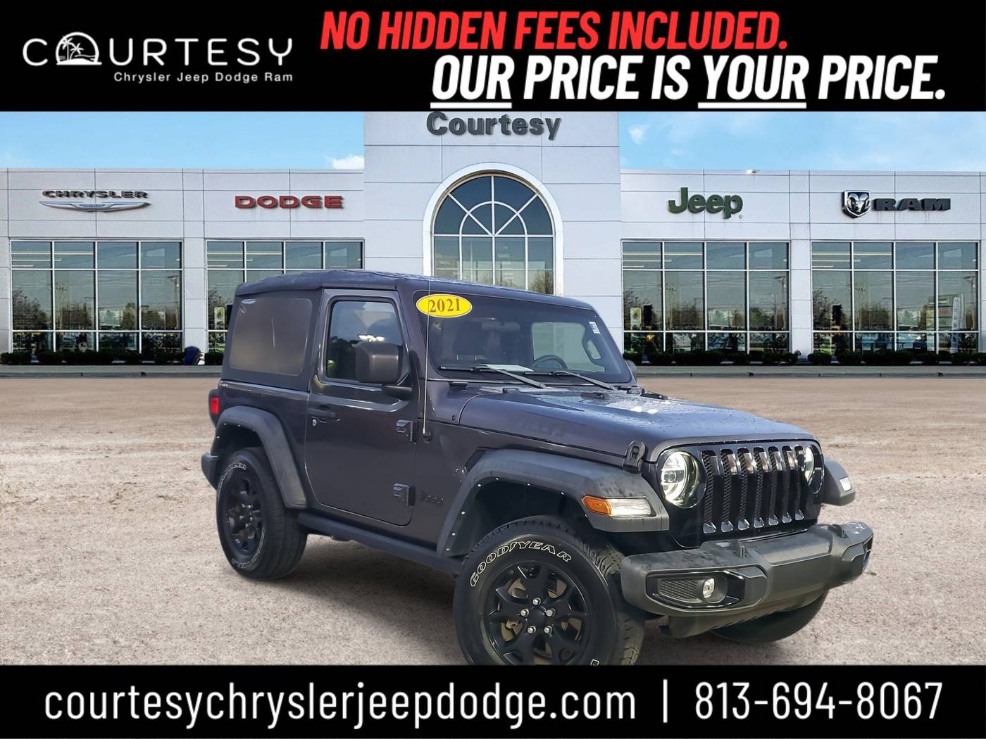 2021 Jeep Wrangler Willys — SUV — 56,588 mi — Tampa, FL