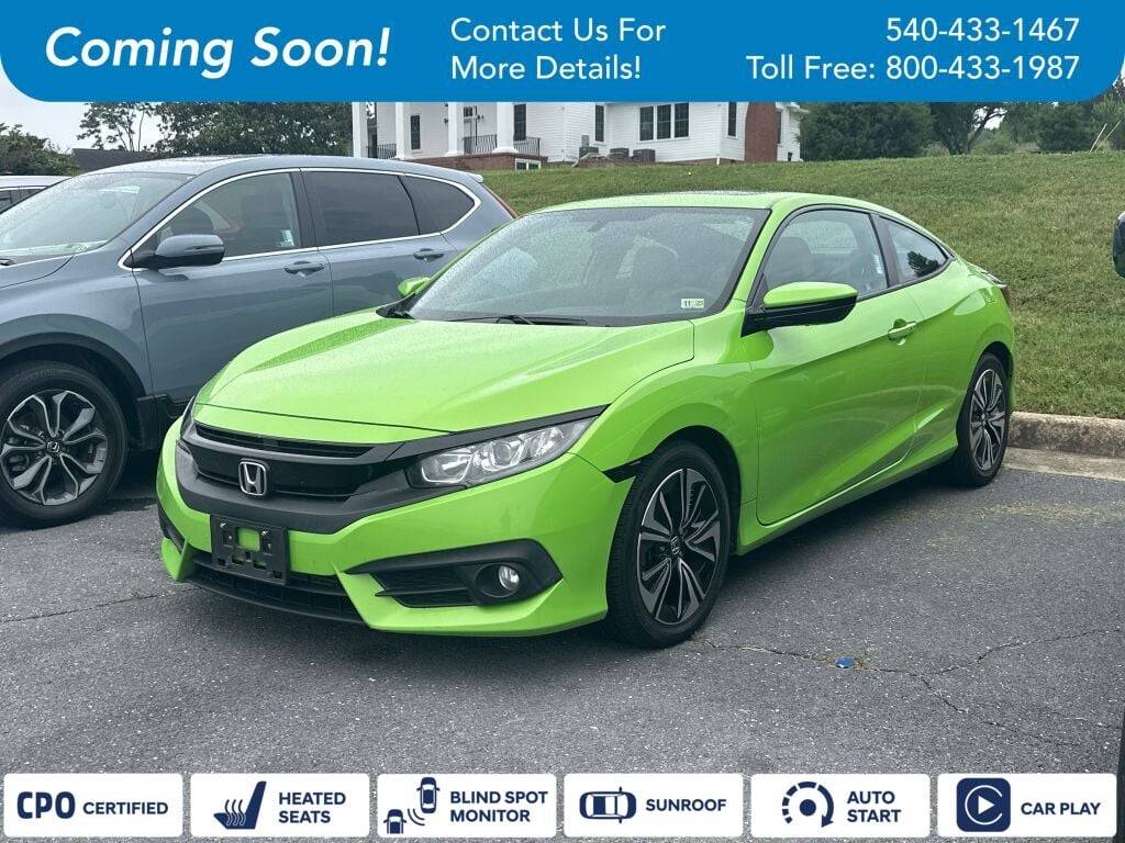 2017 Honda Civic EX-T — Coupe — 117,925 mi — Harrisonburg, VA