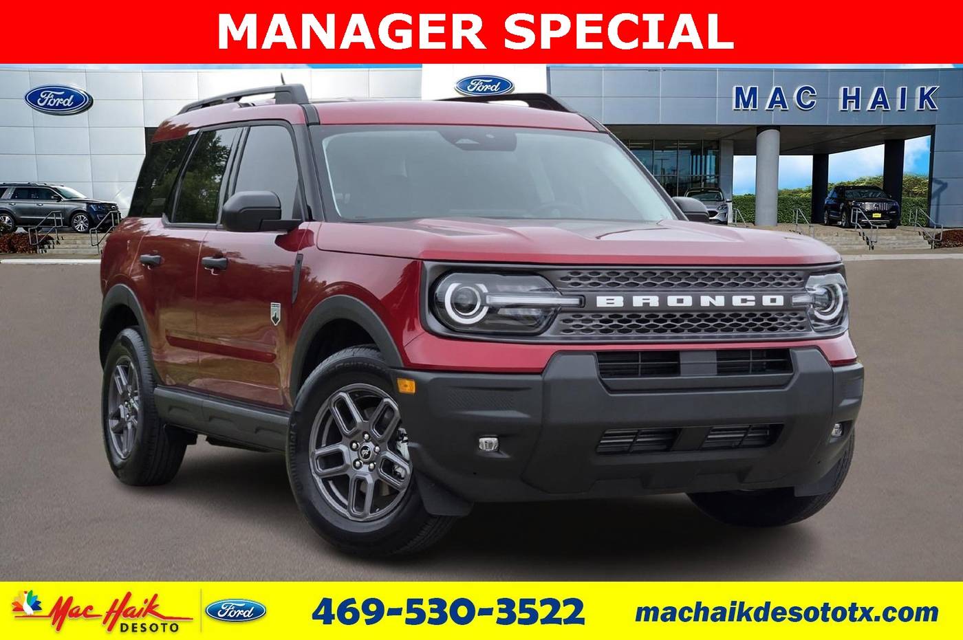 2025 Ford Bronco Sport Big Bend — SUV — 900 mi — DeSoto, TX