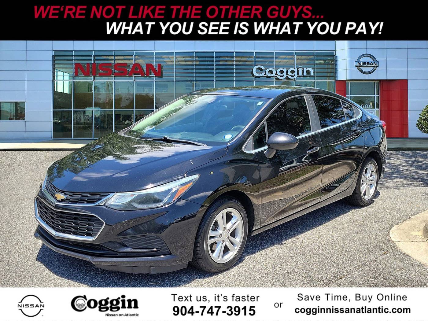 2018 Chevrolet Cruze LT — Sedan — 153,229 mi — Jacksonville, FL