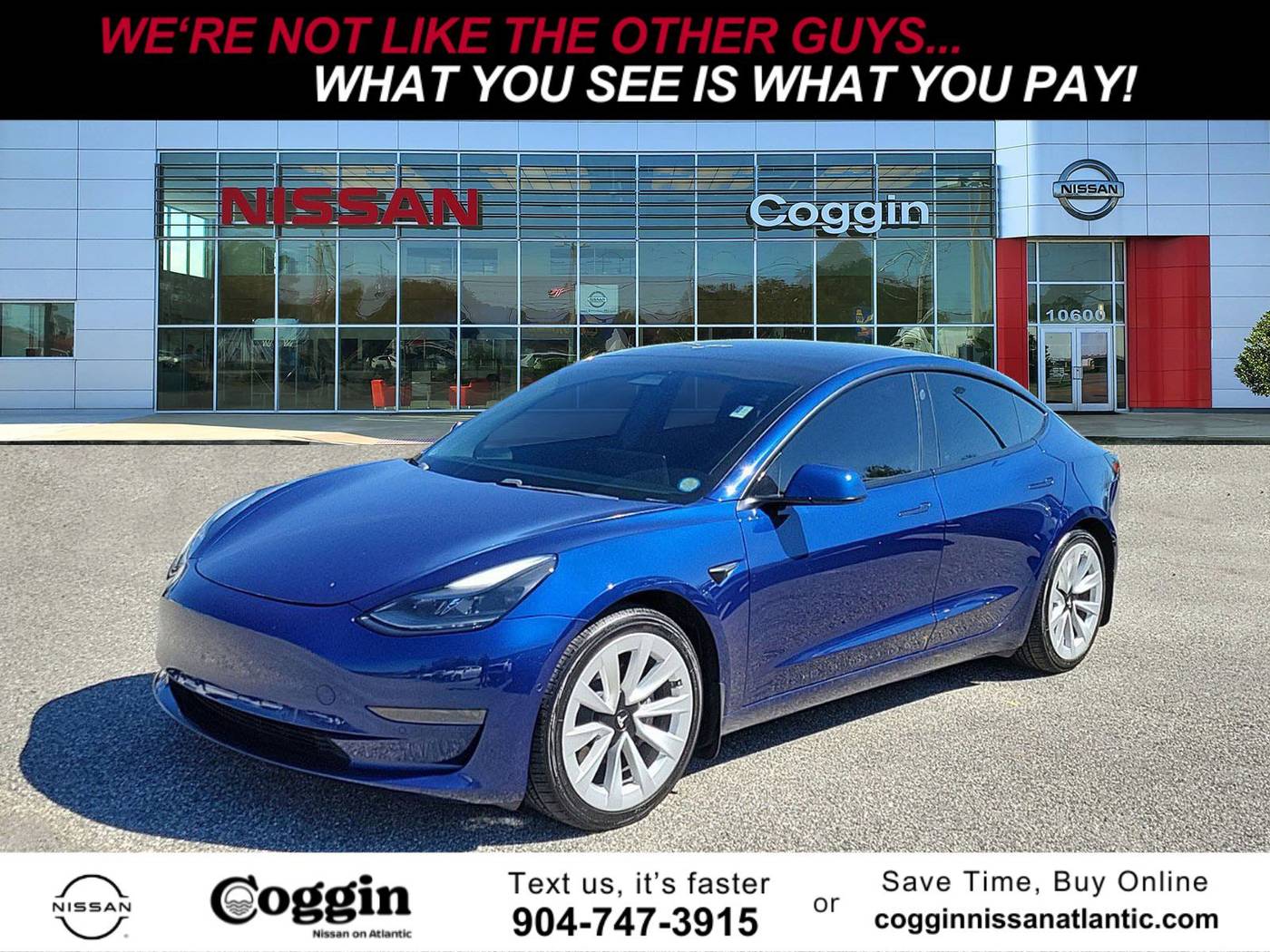 2021 Tesla Model 3 Standard Range Plus — Sedan — 34,834 mi — Jacksonville, FL
