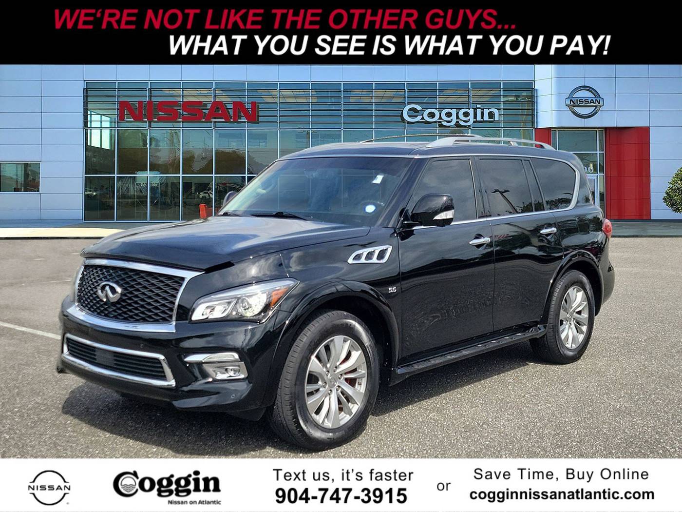 2016 INFINITI QX80 Standard — SUV — 90,501 mi — Jacksonville, FL