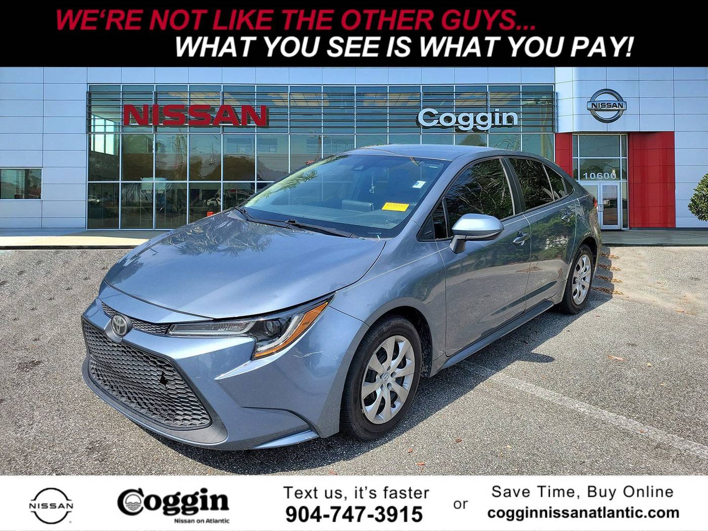 2020 Toyota Corolla LE — Sedan — 90,176 mi — Jacksonville, FL