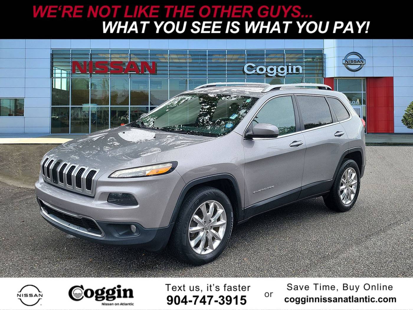 2016 Jeep Cherokee Limited — SUV — 184,675 mi — Jacksonville, FL