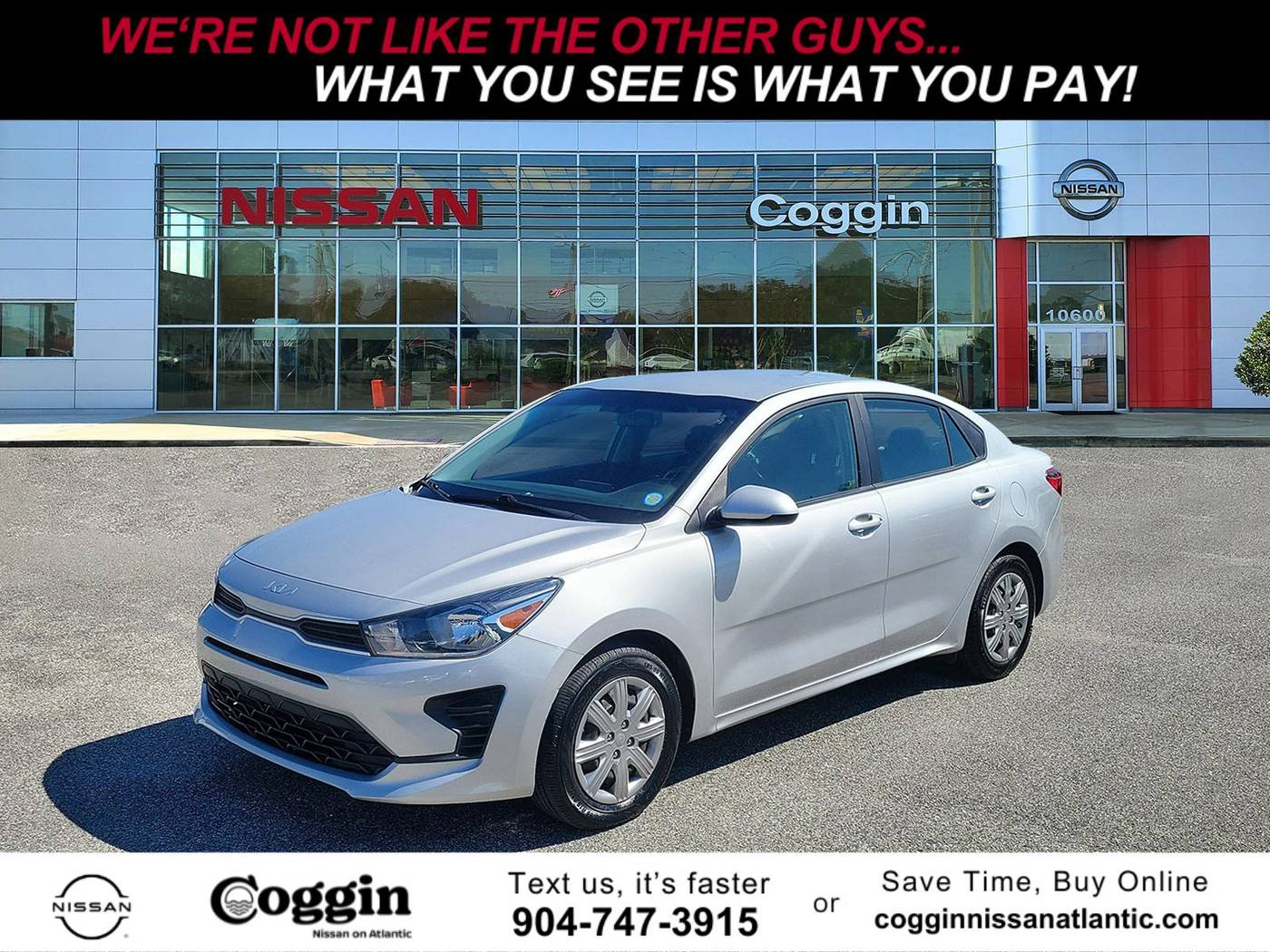 2022 Kia Rio LX — Sedan — 27,947 mi — Jacksonville, FL