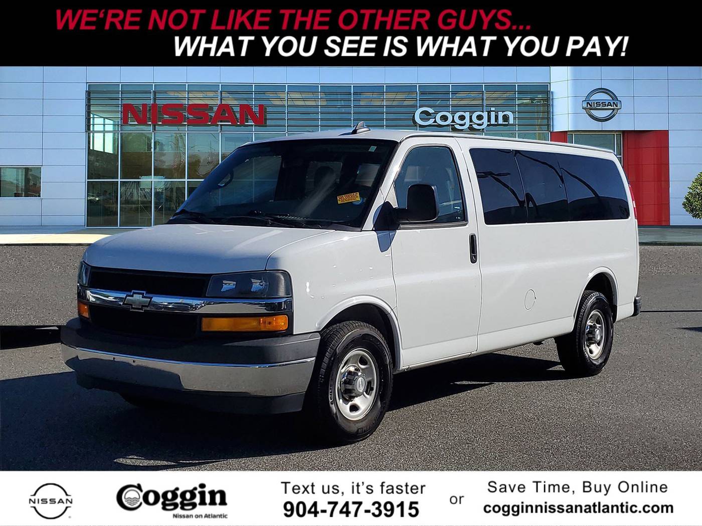 2017 Chevrolet Express Passenger LT — Passenger Van — 128,000 mi — Jacksonville, FL