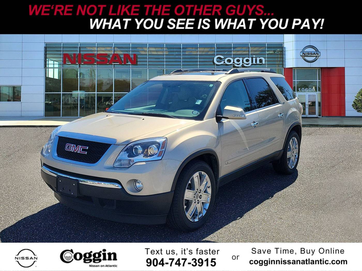 2010 GMC Acadia SLT2 — SUV — 61,574 mi — Jacksonville, FL