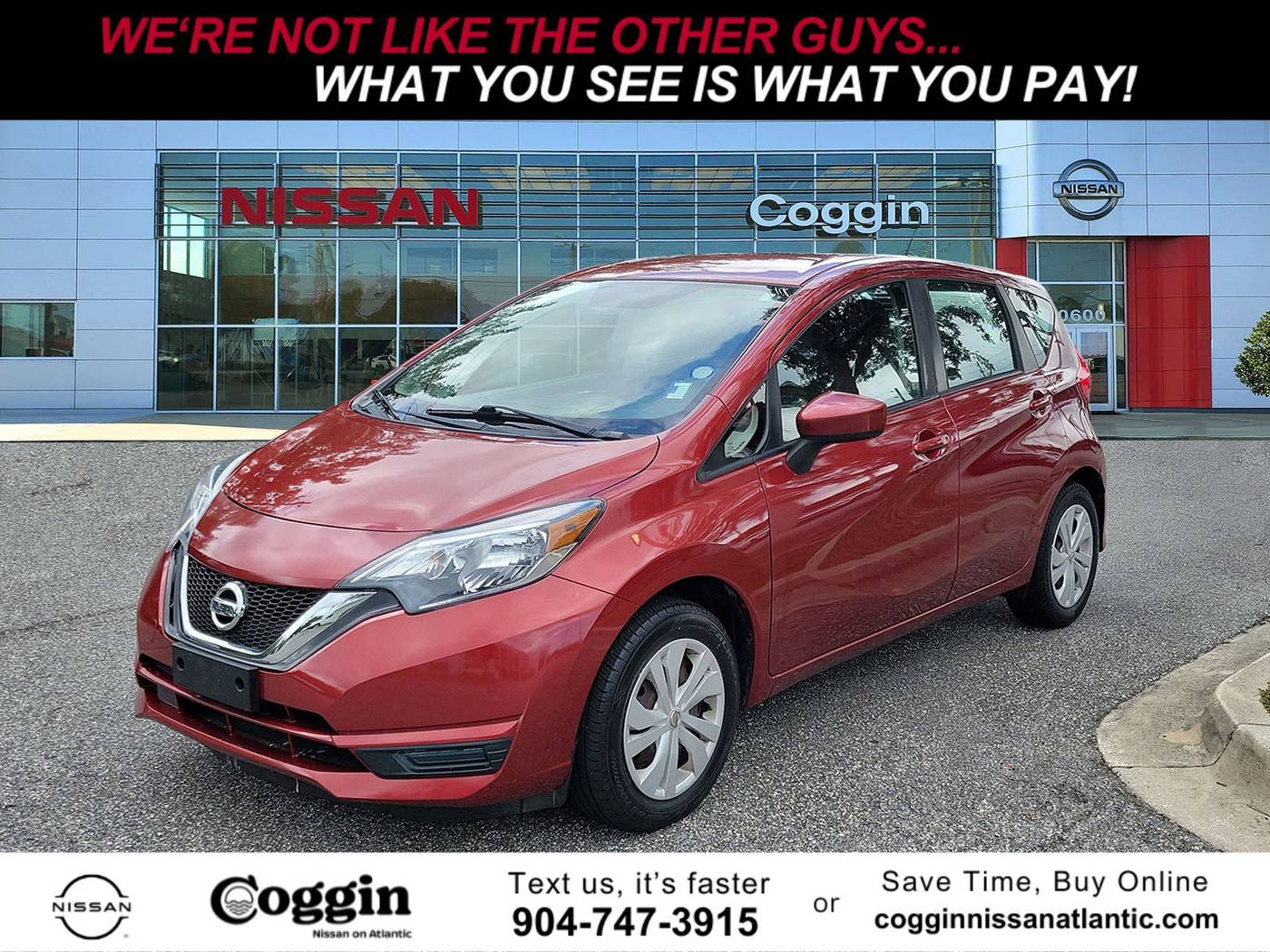 2017 Nissan Versa 1.6 SV — Hatchback — 39,891 mi — Jacksonville, FL