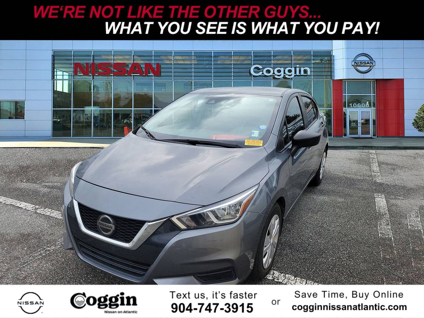 2020 Nissan Versa S — Sedan — 52,226 mi — Jacksonville, FL