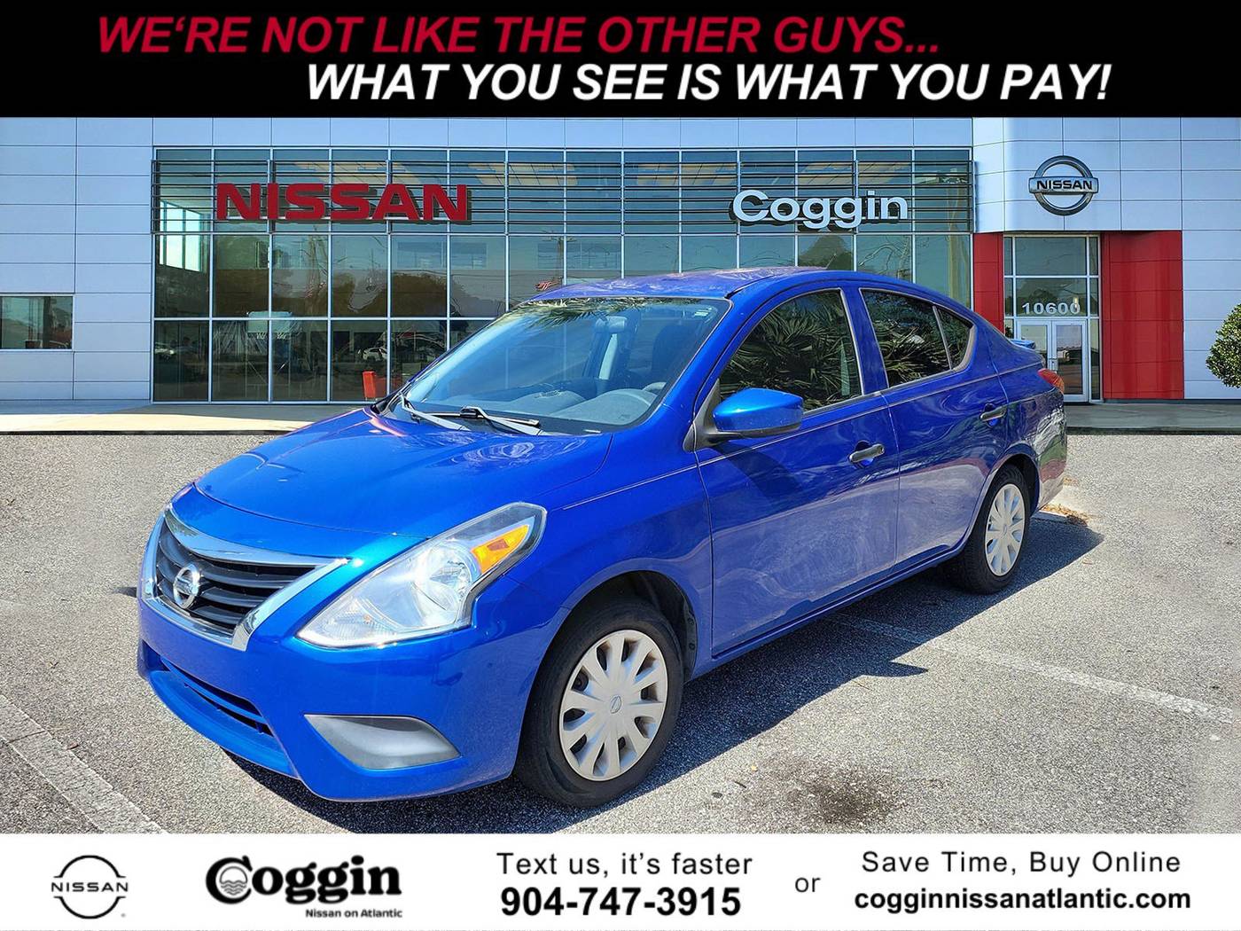 2017 Nissan Versa 1.6 S Plus — Sedan — 60,102 mi — Jacksonville, FL