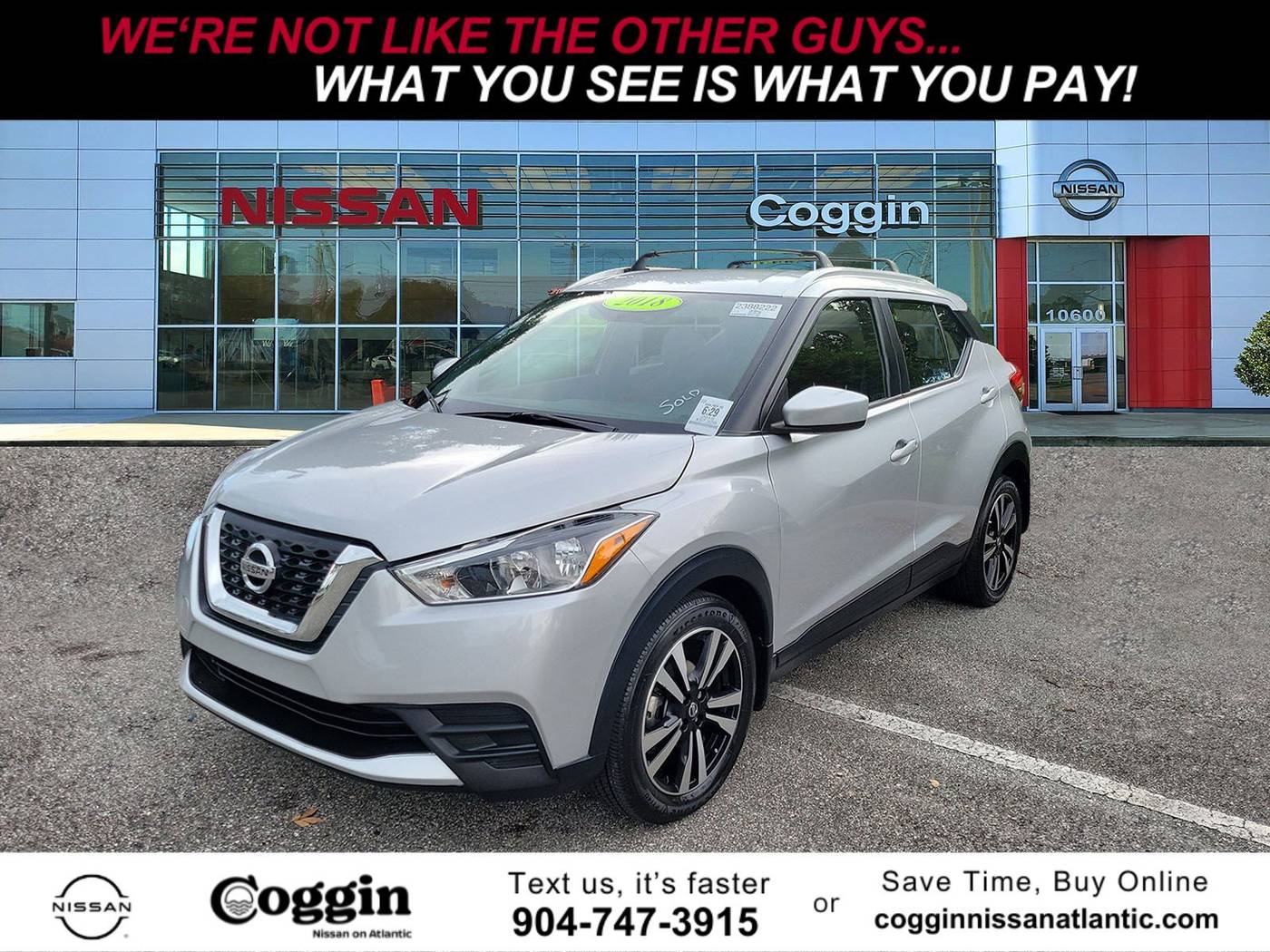 2018 Nissan Kicks SV — SUV — 57,329 mi — Jacksonville, FL