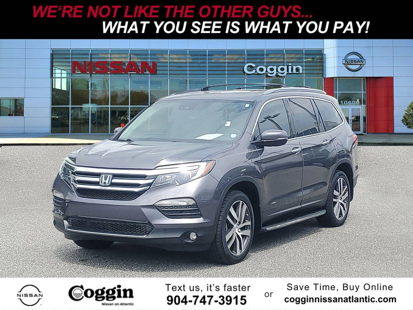 2017 Honda Pilot Elite — SUV — 73,374 mi — Jacksonville, FL