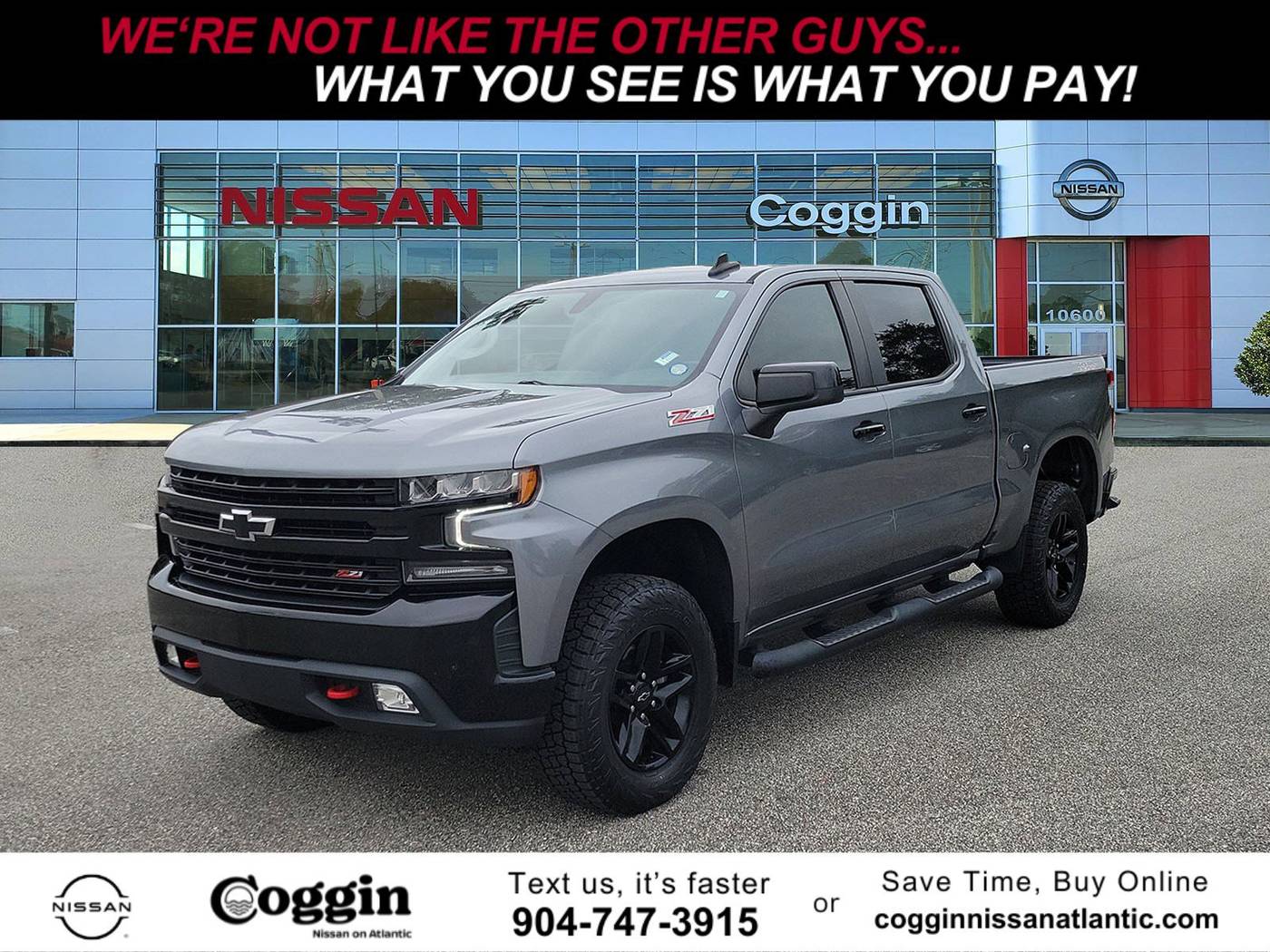 2021 Chevrolet Silverado 1500 LT Trail Boss — Pickup Truck — 58,584 mi — Jacksonville, FL