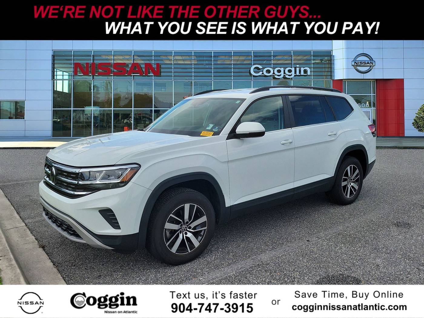 2022 Volkswagen Atlas SE — SUV — 59,750 mi — Jacksonville, FL