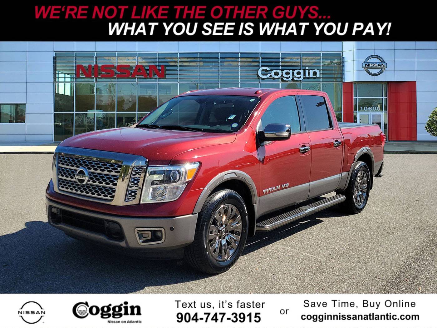 2018 Nissan Titan Platinum Reserve — Pickup Truck — 155,133 mi — Jacksonville, FL